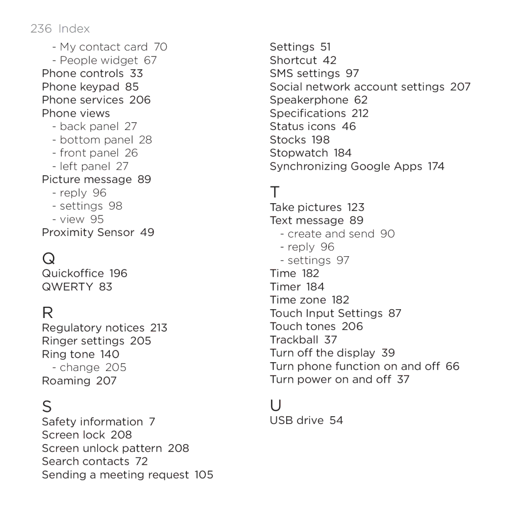 HTC PB00100 user manual Qwerty  